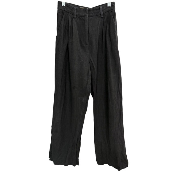 bec + bridge Pants - Bec + Bridge Wide Leg‎ Trouser Pants 2 Black Workwear Career Quiet Luxury Office